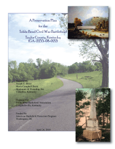 A Preservation Plan for the Tebbs Bend Civil War Battlefield Taylor
