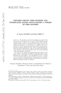 Solvable Groups, Free Divisors and Nonisolated