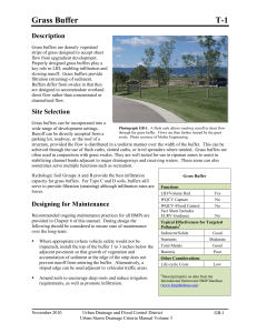 T-01 Grass Buffer - Urban Drainage and Flood Control District