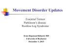 Essential Tremor - URMC - University of Rochester