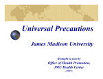 Universal Precautions For James Madison University