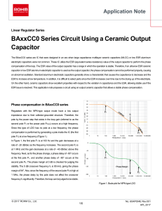 BAxxCC0 Series Circuit Using aCeramic Output Capacitor : Power