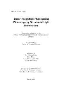 Super-Resolution Fluorescence Microscopy by Structured Light