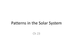 Patterns in the Solar System