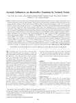 Genetic Influences on Baroreflex Function in Normal Twins