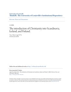 The introduction of Christianity into Scandinavia, Iceland