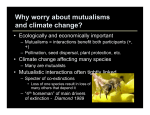 Mutualisms and climate change