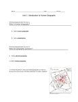 Thinking Geographically: Key Issue 1