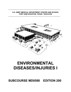 environmental diseases/injuries i