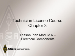 Technician License Course Chapter 3