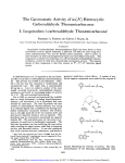 CH=N-NH-CS-NH2 The Carcinostatic Activity of a