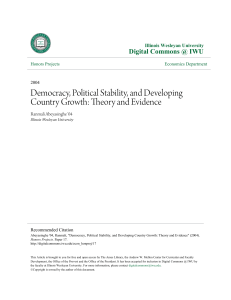 Democracy, Political Stability, and Developing Country Growth