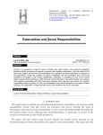Externalities and Social Responsibilities