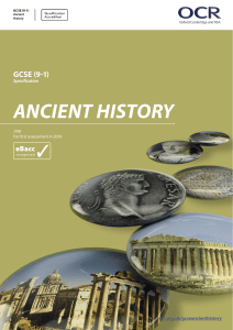 (Accredited) - GCSE Ancient History - J198