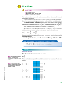 Fractions