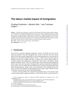 The labour market impact of immigration