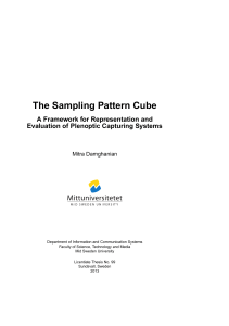 The Sampling Pattern Cube