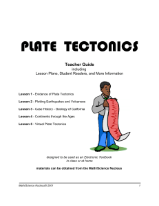 plate tectonics - Math/Science Nucleus