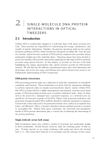 2 SINGLE-MOLECULE DNA:PROTEIN INTERACTIONS - VU-dare