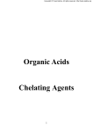 Organic Acids Chelating Agents