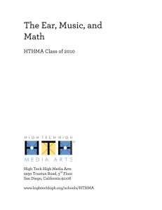 The Ear, Music, and Math - The Chrysalis Foundation