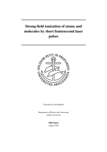 Strong-field ionization of atoms and molecules by short femtosecond