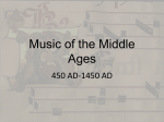 Music of the Middle Ages