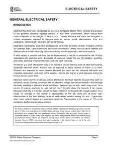 electrical safety general electrical safety