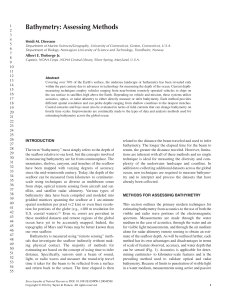 Bathymetry: Assessing Methods - COLORS