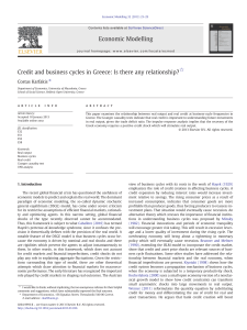 Credit and business cycles in Greece: Is there any relationship?