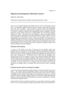 Diagnosis and management of dissociative seizures