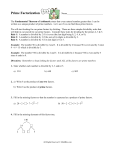 Prime Factorization