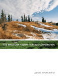 2011-12 Annual Report - The Manitoba Habitat Heritage Corporation