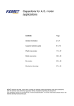 Capacitors for AC motor applications