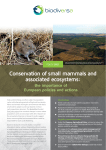 “Conservation of small mammals and associated ecosystems” policy
