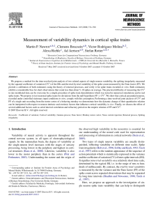 Measurement of variability dynamics in cortical spike trains