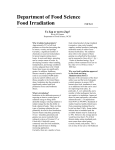 Food Irradiation Fact Sheet
