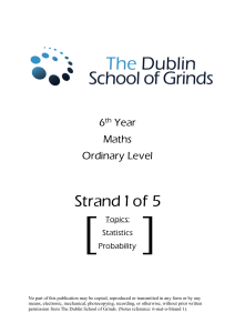 Strand 1 of 5 - The Dublin School of Grinds