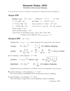 Harmonic Oscillator