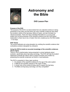 Astronomy and the Bible