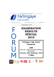 Exam Special Sept 2015 - Farlingaye High School