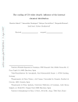 The cooling of CO white dwarfs: influence of the internal chemical