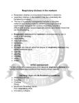 Respiratory distress in the newborn Initial assessment