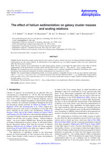 The effect of helium sedimentation on galaxy cluster masses and