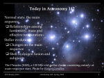 Today in Astronomy 142 - Department of Physics and Astronomy