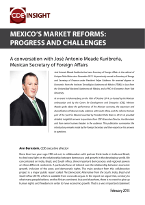 MEXICO`S MARKET REFORMS: PROGRESS AND CHALLENGES