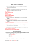 Biology – Semester One Final Exam Review PART ONE