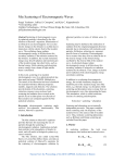 Mie Scattering of Electromagnetic Waves