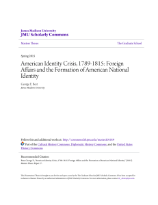 Foreign Affairs and the Formation of American National Identity