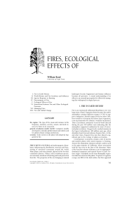 fires, ecological effects of